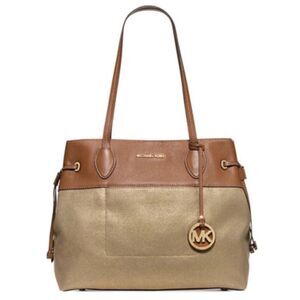 MICHAEL Michael Kors Marina North South Large Drawstring Tote Gold